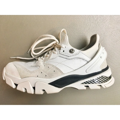 Pre-owned Calvin Klein 205w39nyc Trainers In White