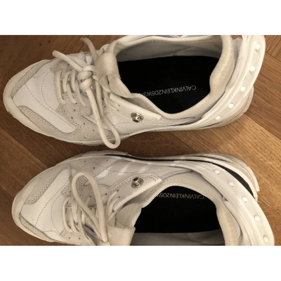 Pre-owned Calvin Klein 205w39nyc Trainers In White