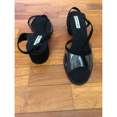 Pre-owned Emporio Armani Sandals In Black