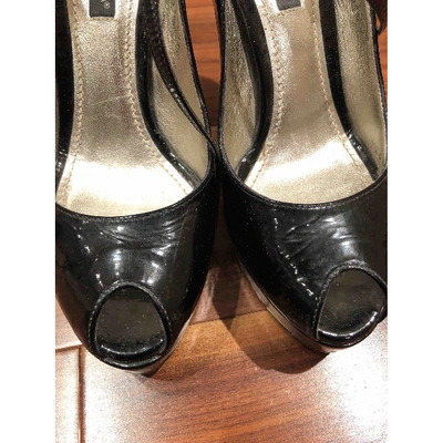 Pre-owned Dolce & Gabbana Patent Leather Heels In Black