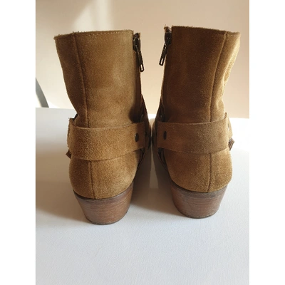 Pre-owned Swildens Beige Suede Ankle Boots