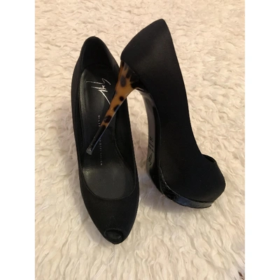 Pre-owned Giuseppe Zanotti Leather Heels In Black