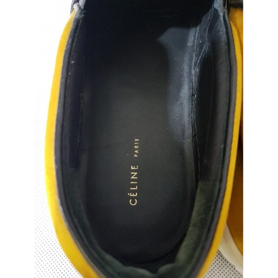 Pre-owned Celine Cloth Trainers In Yellow