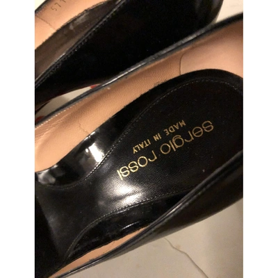 Pre-owned Sergio Rossi Patent Leather Heels In Black