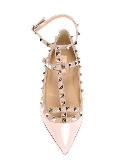 Shop Valentino 'rockstud' Ballerinas