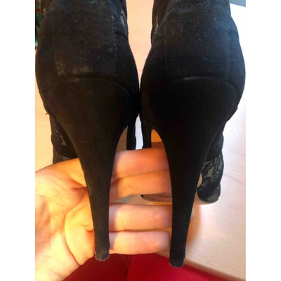 Pre-owned Bionda Castana Heels In Black