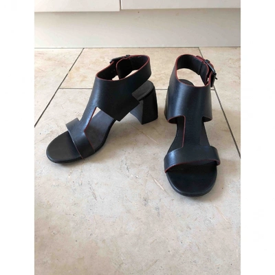 Pre-owned Marsèll Leather Sandal In Black