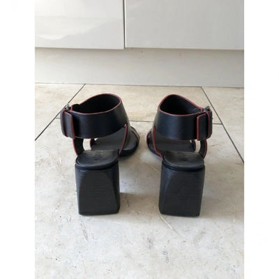 Pre-owned Marsèll Leather Sandal In Black