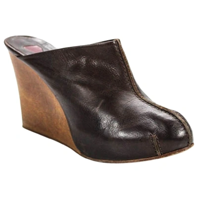 Pre-owned Chloé Brown Leather Mules & Clogs