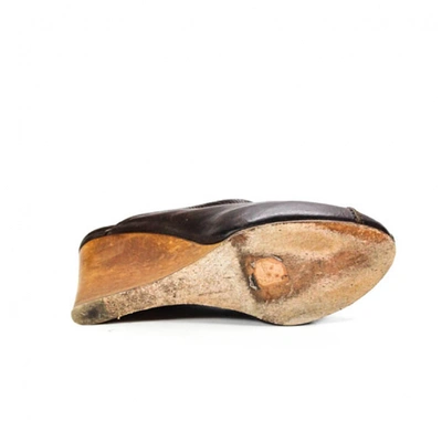 Pre-owned Chloé Brown Leather Mules & Clogs