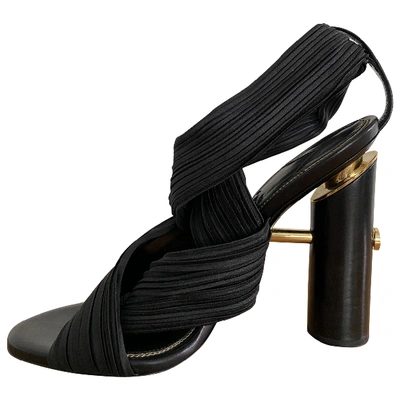 Pre-owned Tom Ford Black Cloth Sandals