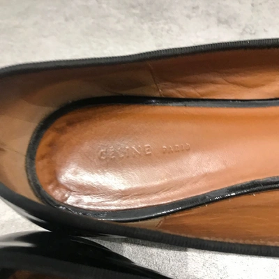 Pre-owned Celine Black Patent Leather Ballet Flats