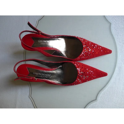 Pre-owned Bruno Magli Heels In Red