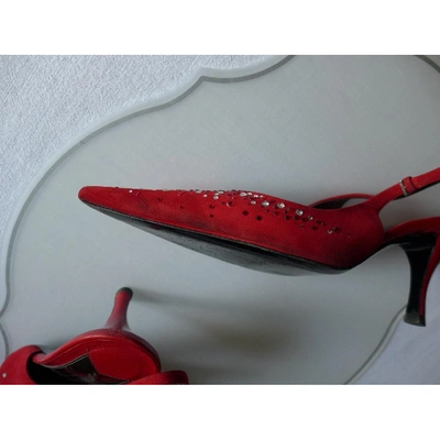 Pre-owned Bruno Magli Heels In Red