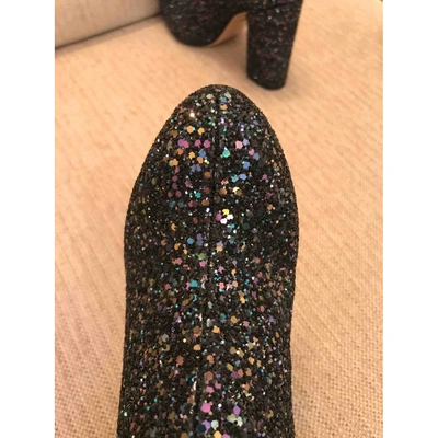Pre-owned Charlotte Olympia Glitter Ankle Boots In Metallic