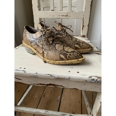 Pre-owned Simone Rocha Yellow Leather Flats