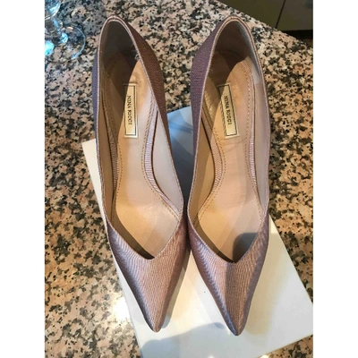 Pre-owned Nina Ricci Cloth Heels In Pink