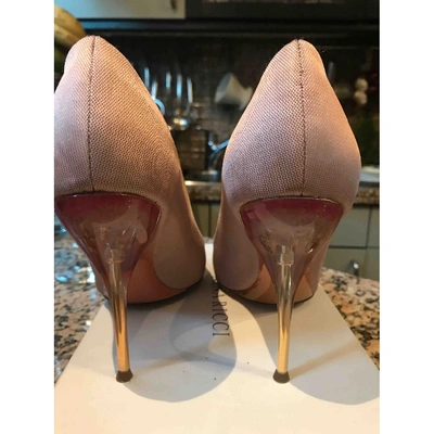 Pre-owned Nina Ricci Cloth Heels In Pink