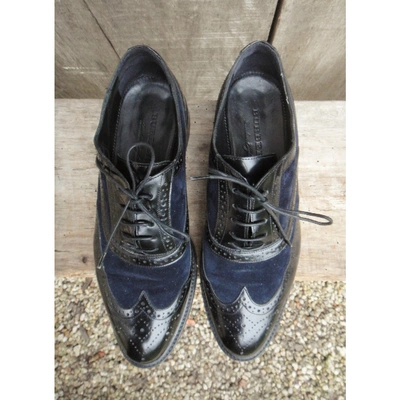 Pre-owned Burberry Lace Ups In Blue