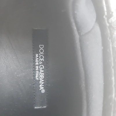 Pre-owned Dolce & Gabbana Black Leather Trainers