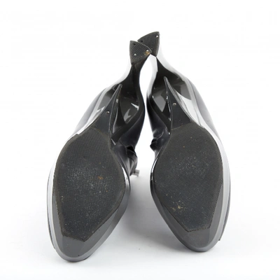 Pre-owned Jil Sander Leather Heels In Anthracite