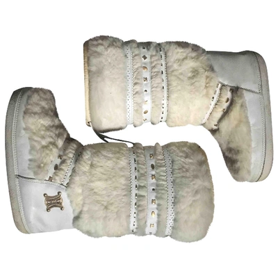 Pre-owned Celine White Leather Boots