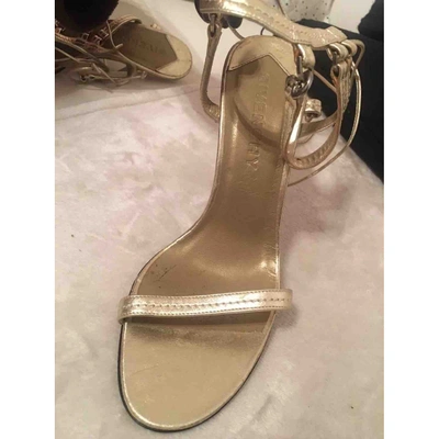 Pre-owned Givenchy Leather Sandals In Metallic