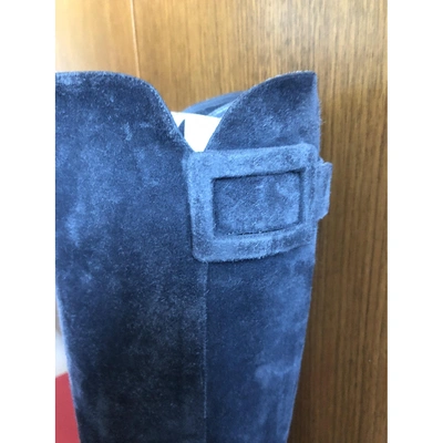 Pre-owned Roger Vivier Boots In Grey