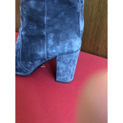 Pre-owned Roger Vivier Boots In Grey