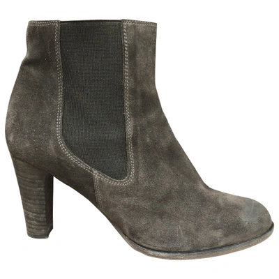 Pre-owned Ndc Ankle Boots In Grey