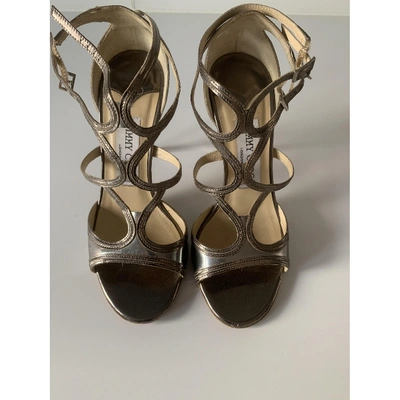 Pre-owned Jimmy Choo Lance Leather Sandals In Other