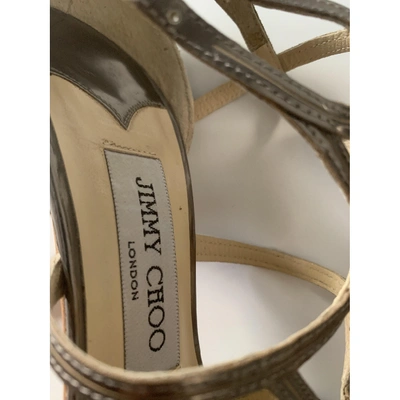 Pre-owned Jimmy Choo Lance Leather Sandals In Other