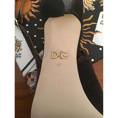 Pre-owned Dolce & Gabbana Metallic Heels