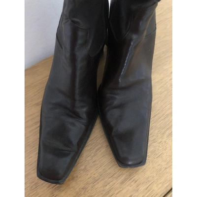 Pre-owned Plein Sud Brown Leather Boots