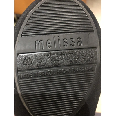 Pre-owned Melissa Flats In Black