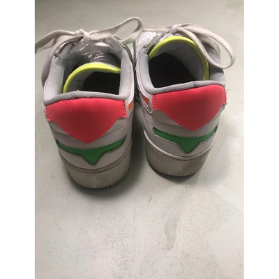 Pre-owned Alberto Premi Leather Trainers In Multicolour