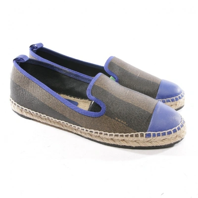 Pre-owned Fendi Brown Cloth Espadrilles