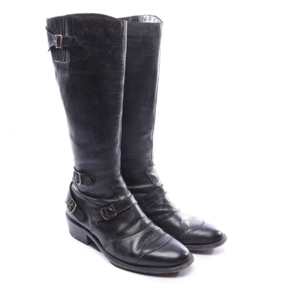 Pre-owned Belstaff Grey Leather Boots