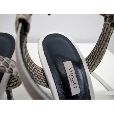 Pre-owned Vionnet White Leather Sandals