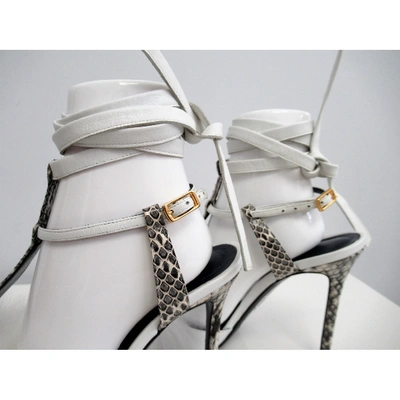 Pre-owned Vionnet White Leather Sandals