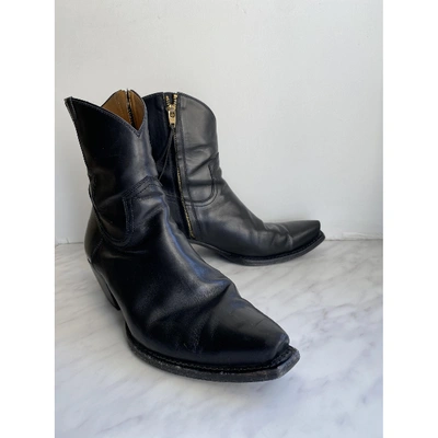 Pre-owned R13 Black Leather Ankle Boots