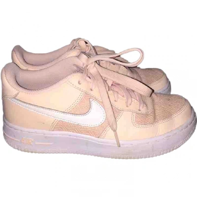 Pre-owned Nike Air Force 1 Trainers In Pink