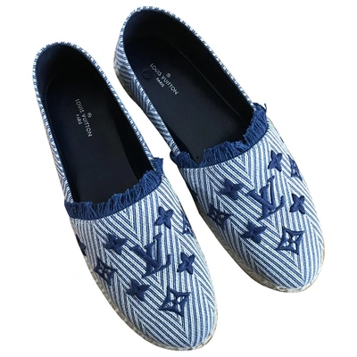 Pre-owned Louis Vuitton Seashore Blue Cloth Espadrilles