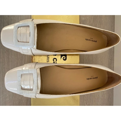 Pre-owned Pierre Cardin Leather Ballet Flats In White