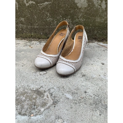 Pre-owned Moma Leather Heels In White