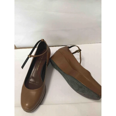 Pre-owned Marc Jacobs Leather Heels In Brown