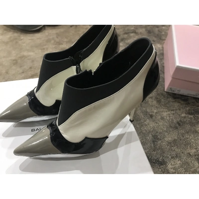 Pre-owned Balenciaga Leather Ankle Boots In Other