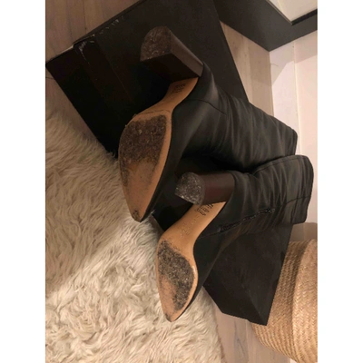 Pre-owned Maje Fall Winter 2019 Black Leather Boots