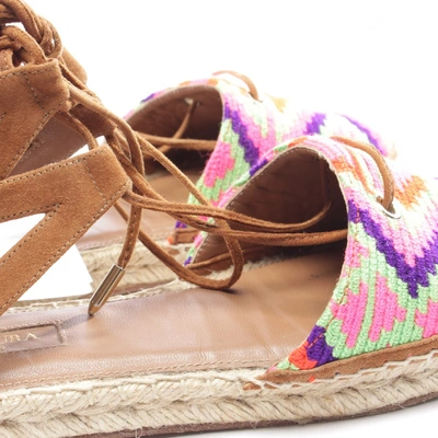 Pre-owned Aquazzura Multicolour Cloth Espadrilles