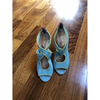 Pre-owned Aquazzura Sandals In Turquoise